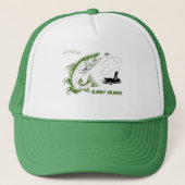 Zalm ontwerp trucker pet (Voorkant)