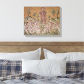 Zalm op de Mount Canvas Afdruk (Insitu (Slaapkamer))