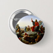 Zalm op de Mount Ronde Button 5,7 Cm (Voorkant /achterkant)