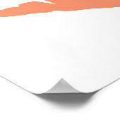 Zalm Oranje lipstick Poster (Hoek)