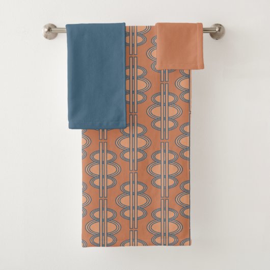 Zalm ovale kettingen bad handdoek (Insitu)