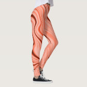 Zalm, perziken, helder koraal en roze mix curves leggings (Rechts)