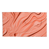 Zalm, perziken, koraal en roze mengsel, golvend kussensloop (Achterkant-Rechts)