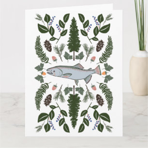 Zalm PNW Natuur Den Sparren Bessen Foerageren Fees Kaart