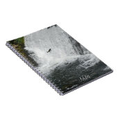 Zalm springen waterval notitieboek (Rechterzijde)