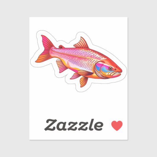 Zalm sticker (Vel)
