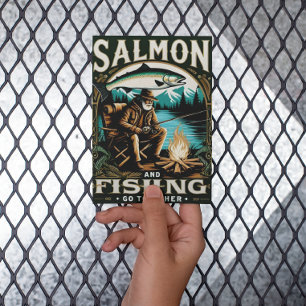 Zalm & Vist: Een dag aan het meer Briefkaart