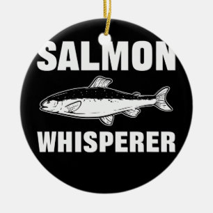 Zalm Whisperer Salmon Fish Vist Keramisch Ornament