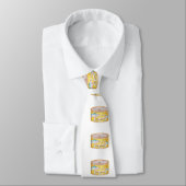 Zalmconservenpatroon Stropdas (Gebonden)