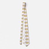 Zalmconservenpatroon Stropdas (Achterkant)