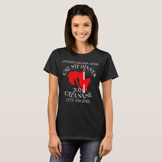 Zalmmixer Kat Nip Diner Alaska Souvenir AK T-shirt (Voorkant volledig)