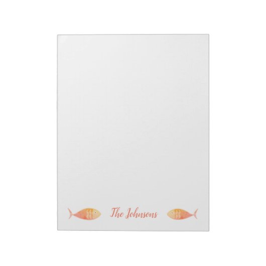 Zalmon Fish Group Notepad Notitieblok (Gedraaid)
