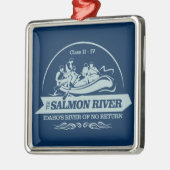 Zalmrivier (rafting2) metalen ornament (Links)