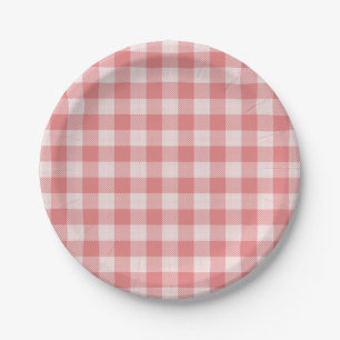 Zalmroze Gingham Pset Paper Bord