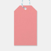 Zalmroze verjaardagscadeau Labels Cadeaulabel (Achterkant)