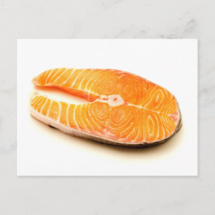 Zalmsteak Briefkaart