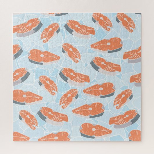 Zalmsteak Ice textuur Legpuzzel (Verticaal)
