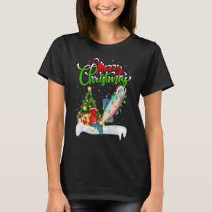 Zalmvis Kerst Decoraties Kerstman Zalm Kerst T-shirt