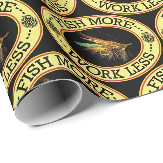 Zalmvliegen vissen cadeaupapier (Rol Hoek)