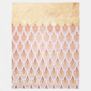 Zalmzalm Roze kiezelvis Zeemeermin Fleece Deken