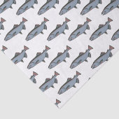 Zalmzwembloem PNW Vist visschroot Tissuepapier (Detail)