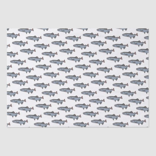 Zalmzwembloem PNW Vist visschroot Tissuepapier (Voorkant)