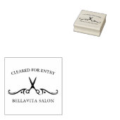 Zalonschaar Covid Temperature Cleaved Entry Rubberstempel (Gestempeld)