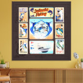 Zaltwater Vist vuurtoren Canvas Afdruk (Insitu (Woonkamer))