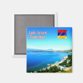 zAM004 LAC SEVAN Gegharkunik, Arménie, Magnet (Recto/Verso)