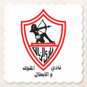 Zamalek SC - Egyptische Koningen en Kampioenen Clu Kartonnen Onderzetters