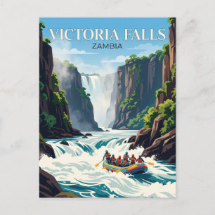 Zambezi rivier bij Victoriawatervallen Zambia Briefkaart