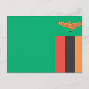 Zambia Flag Briefkaart
