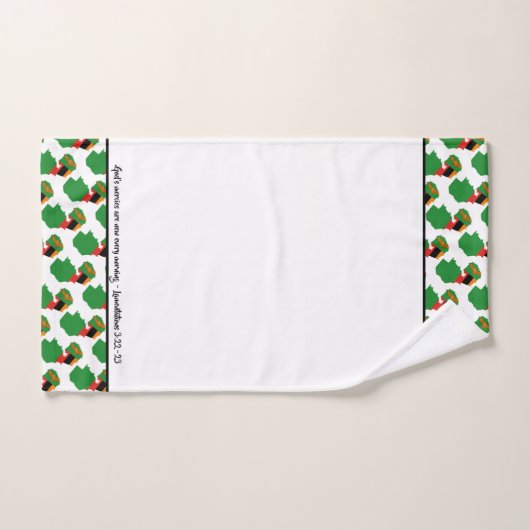 ZAMBIA FLAG Gepersonaliseerd Scripts Stijlvol Zamb Bad Handdoek (Handdoek)