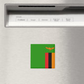 Zambia Flag Magnet Magneet (Insitu (Vaatwasser))