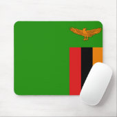 Zambia Flag Mousepad Muismat (Met muis)