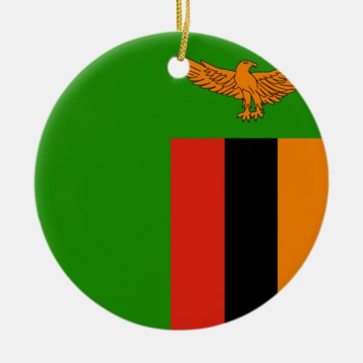 Zambia Flag Ornament (Voorkant)