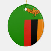 Zambia Flag Ornament (Links)