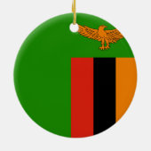 Zambia Flag Ornament (Achterkant)