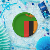 Zambia Flag Papieren Bordje (Feest)