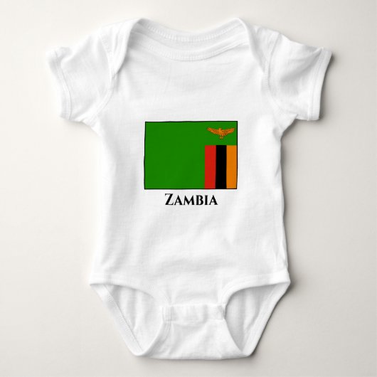Zambia Flag Romper (Voorkant)
