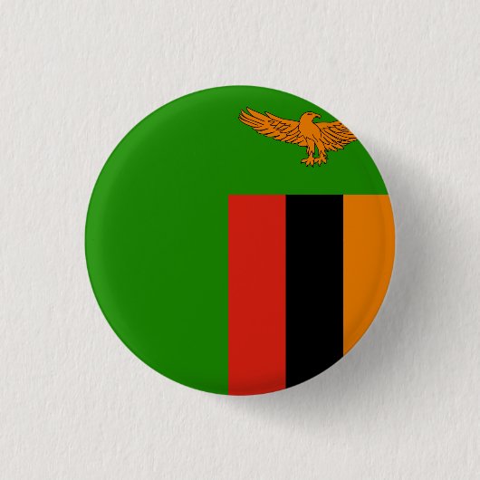 Zambia Flag Ronde Button 3,2 Cm (Voorkant)