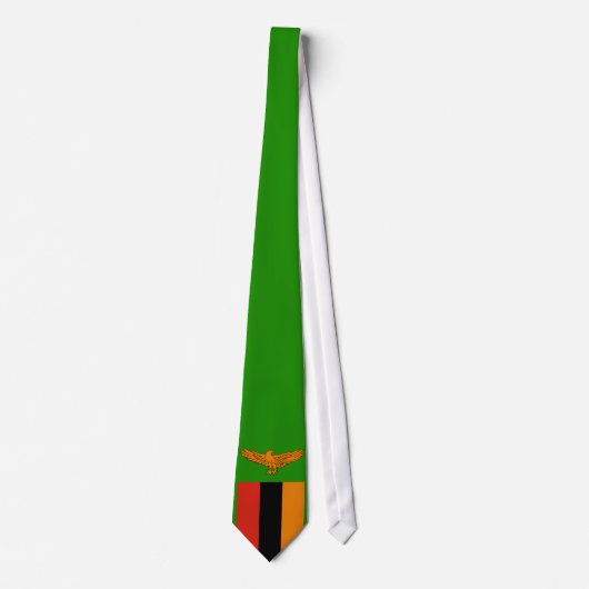 Zambia Flag Stropdas (Voorkant)