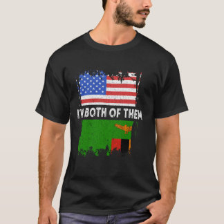 Zambia Ik Ben Beiden Vintage USA Amerika Zambia T-shirt