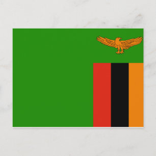 Zambia National World Flag Briefkaart