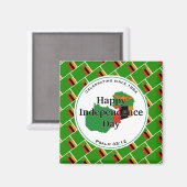 ZAMBIA ONAFHANKELIJKHEID Zambian Flag Scripting Magneet (Voorkant / Achterkant)