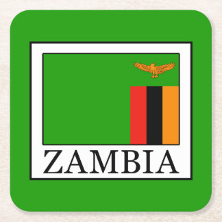 Zambia Vierkante Kartonnen Onderzetter
