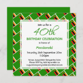 ZAMBIA VLAG Aangepaste 40e verjaardag Kaart (Voorkant / Achterkant)