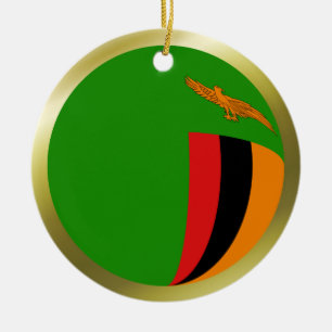 Zambia Vlag Ornament