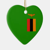 Zambia - Zambiaanse vlag Keramisch Ornament (Rechts)