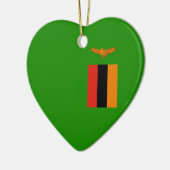 Zambia - Zambiaanse vlag Keramisch Ornament (Links)